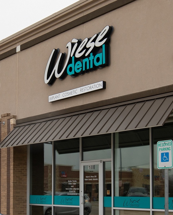 Outside view of the Wiese Dental office in Sachse Texas