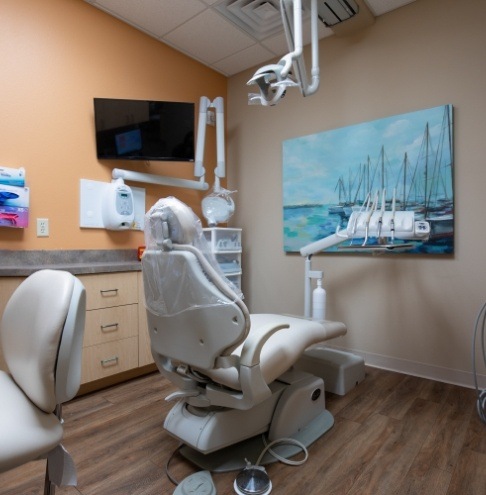 Welcomding dental office treatment room